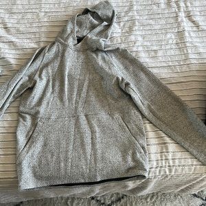 Grey textured LULU hoodie